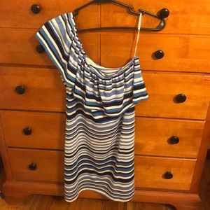 Blue & White Striped Dress